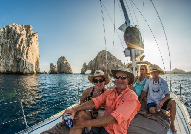 Viajando en barco en Baja California